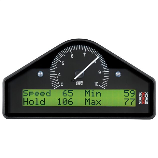 RACE DISPLAY, PRE-CONFIGURED, BLACK, 0-4-10K RPM (PSI, DEG. F, MPH)