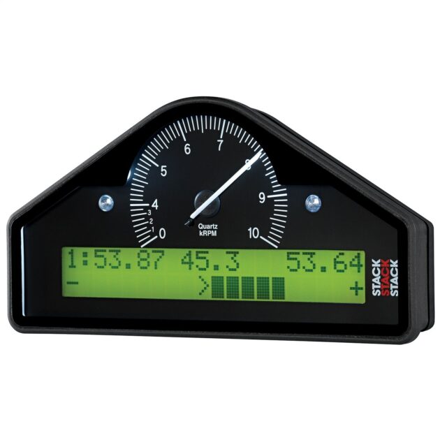 RACE DISPLAY, PRE-CONFIGURED, WHITE, 0-3-10.5K RPM (PSI, DEG. F, MPH)