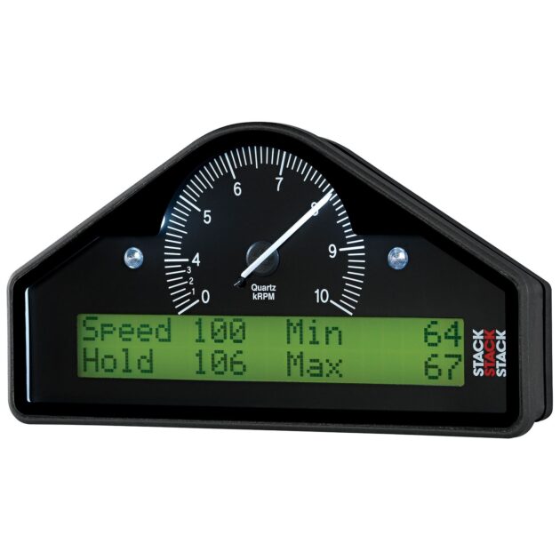 RACE DISPLAY, PRE-CONFIGURED, WHITE, 0-3-10.5K RPM (PSI, DEG. F, MPH)