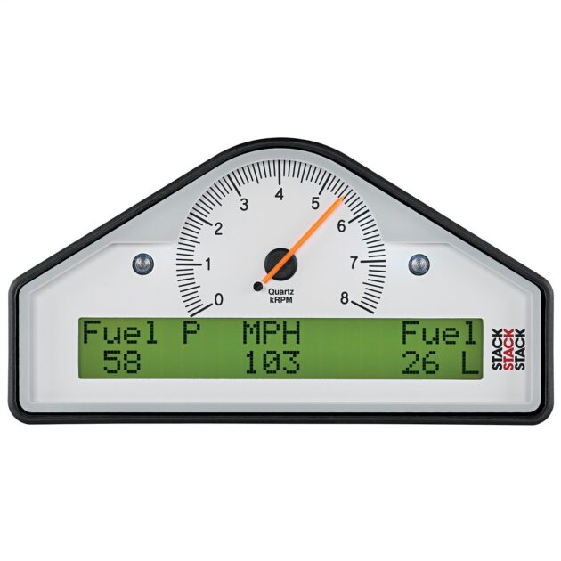 STREET DASH, BLK, 0-6-13K RPM (PSI, DEG. C, MPH)