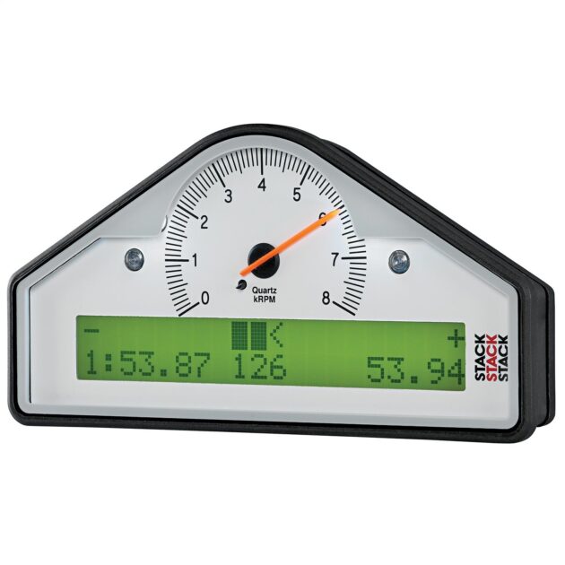 STREET DASH, WHT, 0-8K RPM (PSI, DEG. C, MPH)