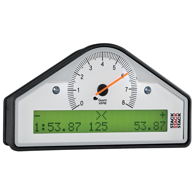 STREET DASH, WHT, 0-8K RPM (PSI, DEG. C, MPH)