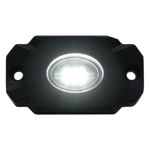 NEW - 12pc Ultra Bright White 14000 Lumen LED Rock Light Crawler Kit with Seven Fade and Strobe Patterns Race Sport Lighting