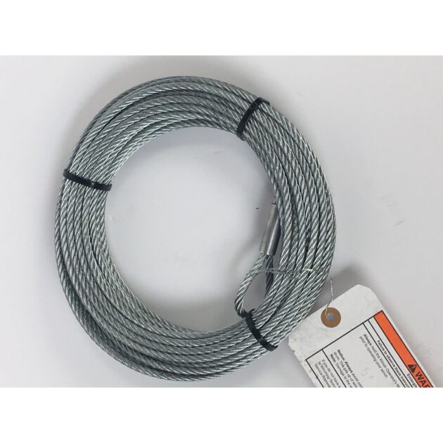 WIRE ROPE ASSEMBLY 7/32 Inch Diameter x 50 Foot Length