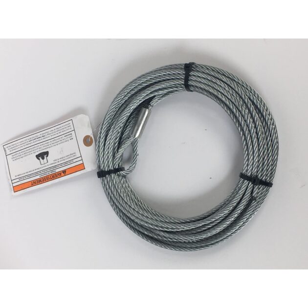 WIRE ROPE ASSEMBLY 7/32 Inch Diameter x 50 Foot Length