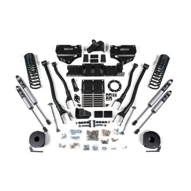 4 Inch Lift Kit w/ 4-Link - Ram 2500 w/ Rear Air Ride (19-24) 4WD - Gas