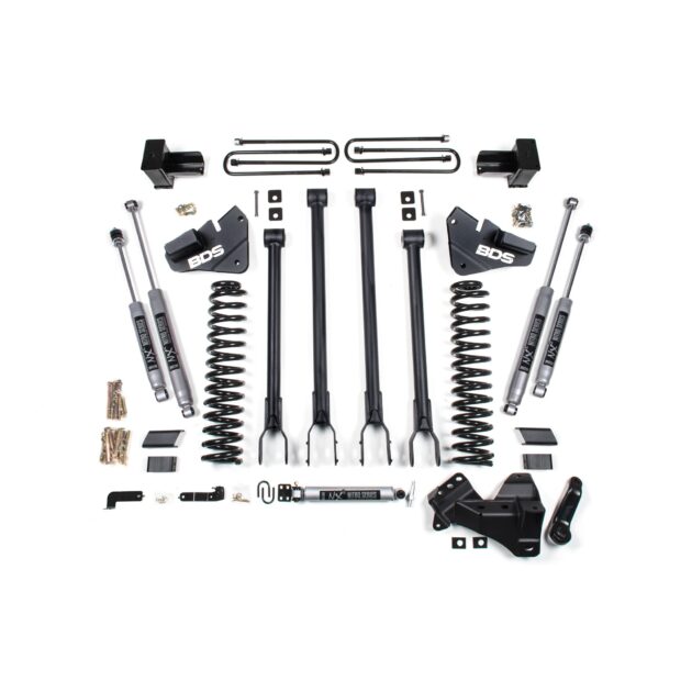 4 Inch Lift Kit - 4-Link Conversion - Ford F250 / F350 Super Duty (17-19) 4WD - Gas