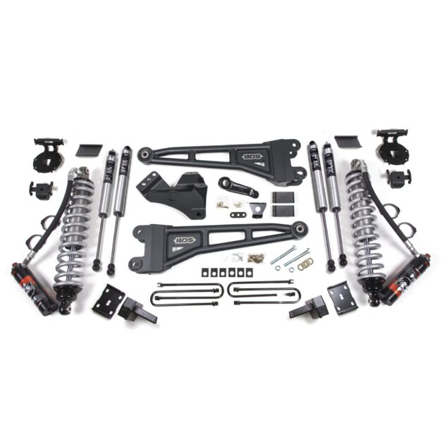 4 Inch Lift Kit w/ Radius Arm - FOX 2.5 Performance Elite Coil-Over Conversion - Ford F250/F350 Super Duty (11-16) 4WD - Diesel