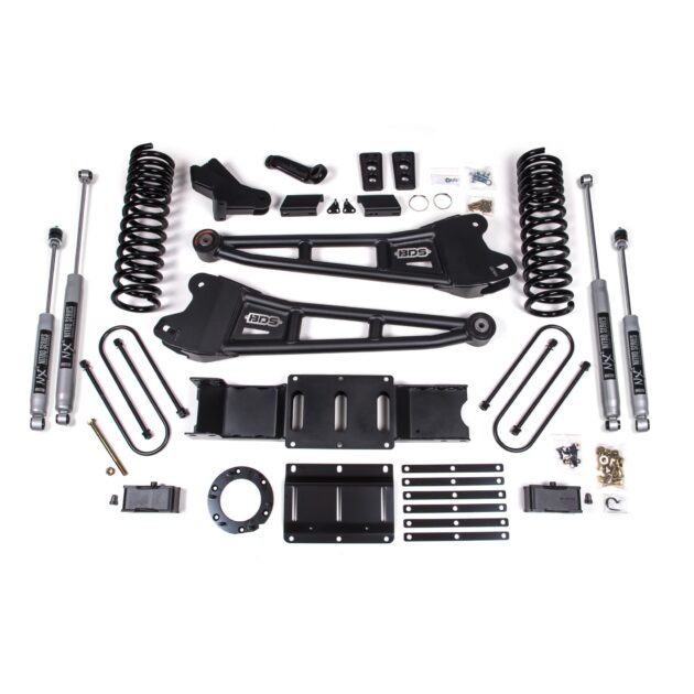 4 Inch Lift Kit w/ Radius Arm - 3 Inch Rear Block - Ram 3500 (19-24) 4WD - Diesel