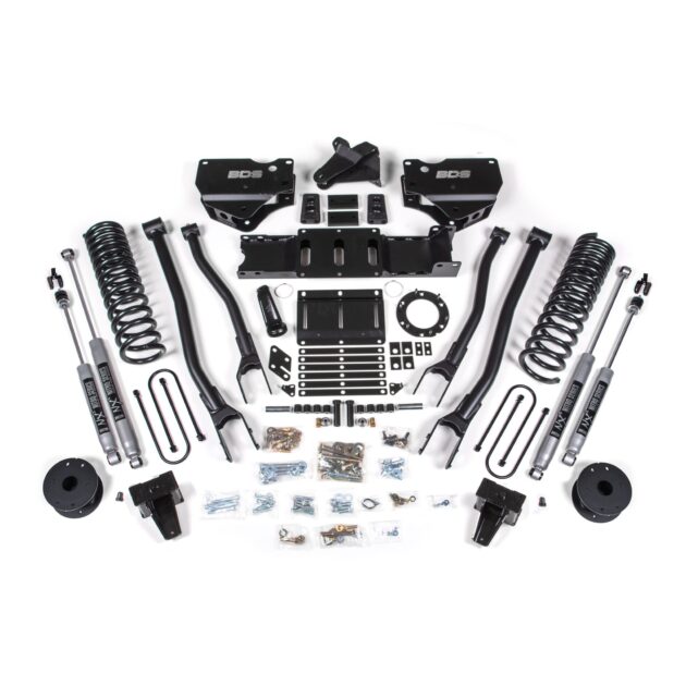 5.5 Inch Lift Kit w/ 4-Link - Ram 3500 w/ Rear Air Ride (19-24) 4WD - Gas