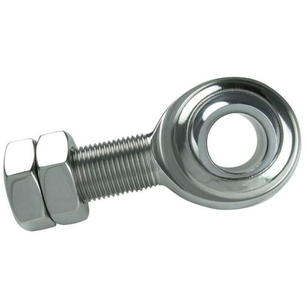 Steering Shaft Support Polished Stainless Rod End 3/4" ID