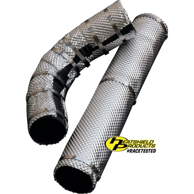 Exhaust heat shield kit, reduces up to 70% of heat, Water and element resistant