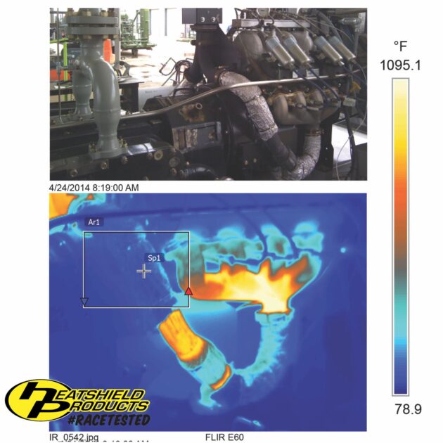 Exhaust heat shield kit, reduces up to 70% of heat, Water and element resistant