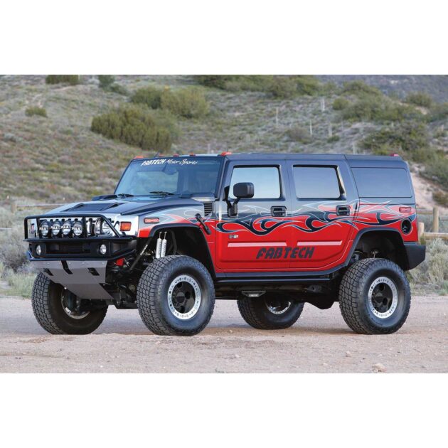 Fabtech 6" PERF SYS W/PERF SHKS 03-05 HUMMER H2 SUV/SUT 4WD W/RR AIR BAGS