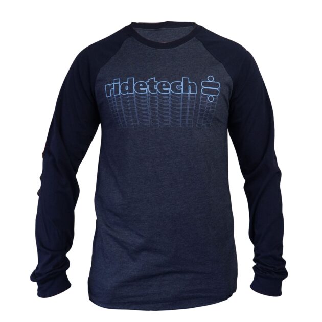 (2X) Ridetech Long Sleeve Jersey - Blue, XX-LARGE.