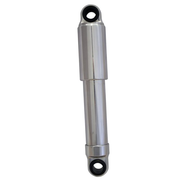 Polished Hot Rod Shock, 3.3" stroke with shaft cover, universal.