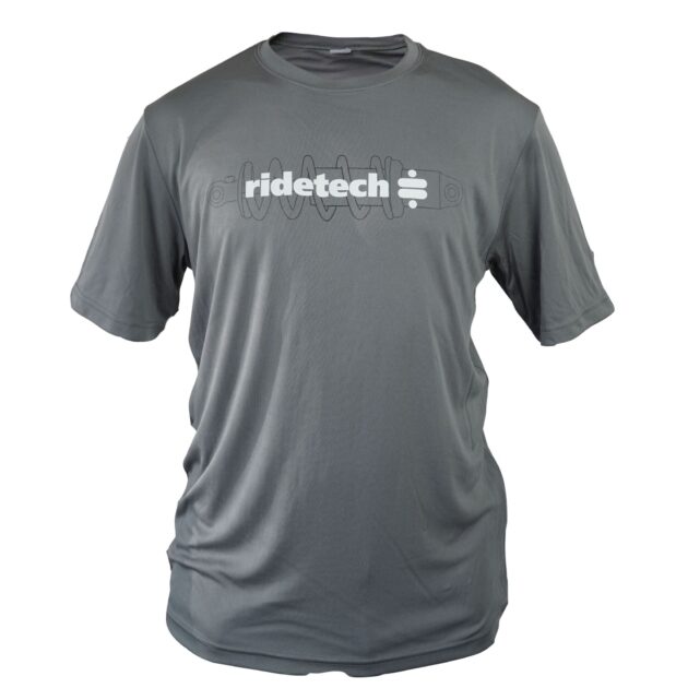 (2X) T-shirt - Coil-Over Sport Tech T-Shirt - Grey, XX-Large.